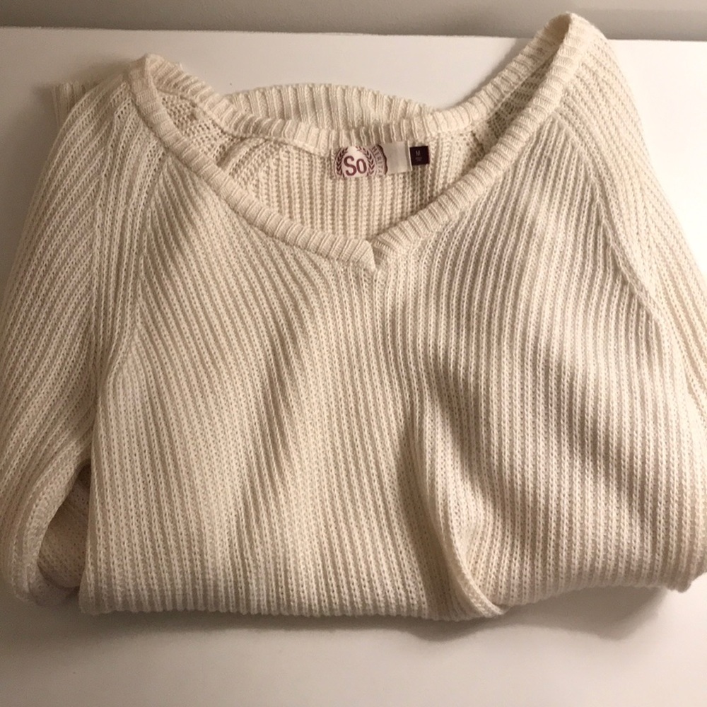 Cream sweater